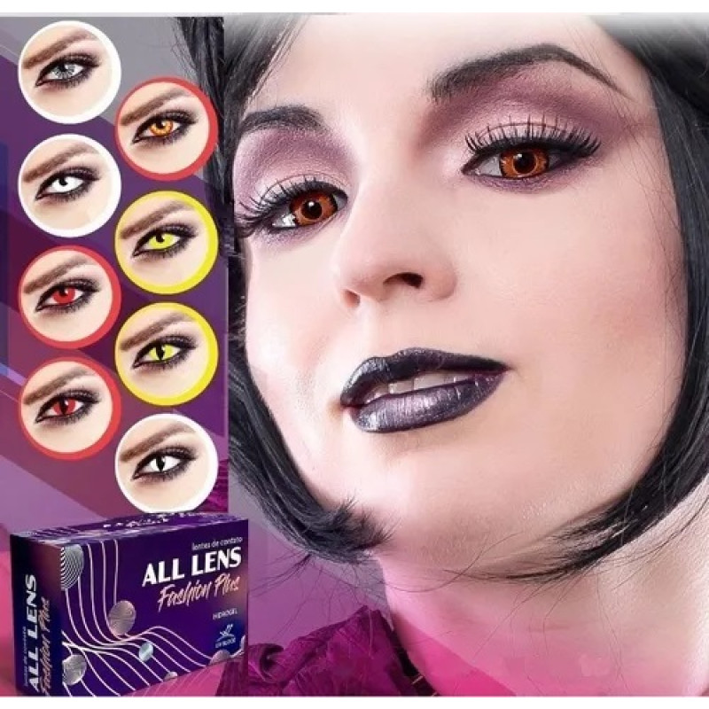 Lente de Contato Fashion Plus Hidrogel Halloween