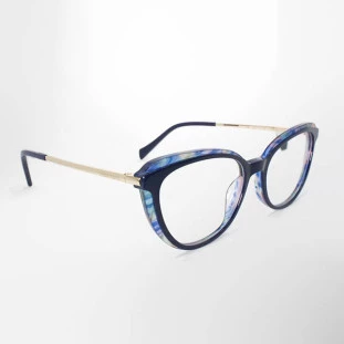 Grife Hickmann Eyewear Acetato Preto e Cinza