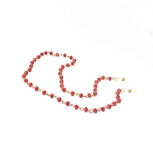 CORRENTE DE ÓCULOS FEMININO CRISTAL RUBI