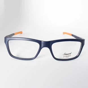 Óculos Masculino Smart Fashion 1263 Preto c/ Laranja