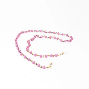 CORRENTE DE ÓCULOS FEMININO CRISTAL ROSA