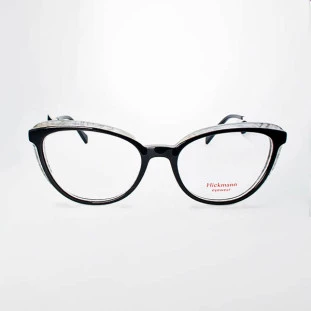 Grife Hickmann Eyewear Acetato Preto e Cinza